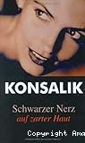 Schwarzer Nerz auf zarter Haut
