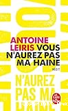 Vous n'aurez pas ma haine