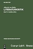 Hallers Literaturkritik